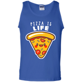 T-Shirts Royal / S Pizza is Life Men's Tank Top