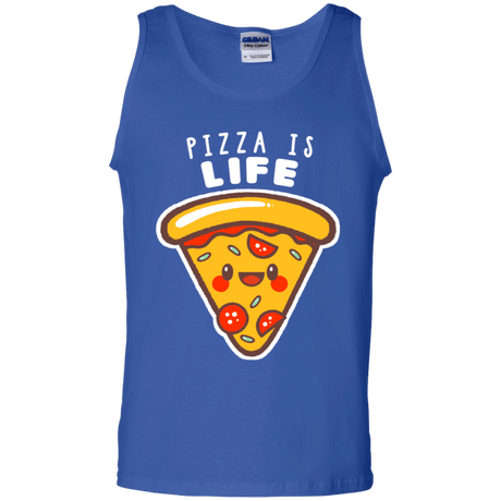 T-Shirts Royal / S Pizza is Life Men's Tank Top