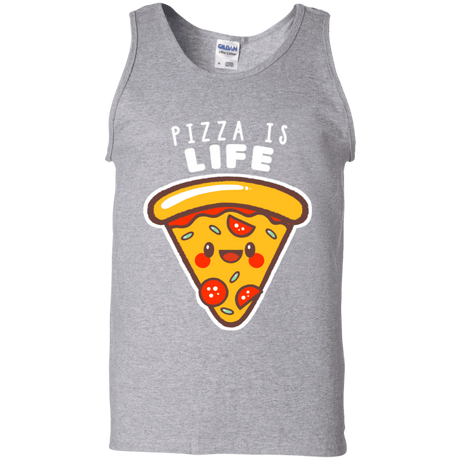 T-Shirts Sport Grey / S Pizza is Life Men's Tank Top