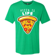T-Shirts Envy / S Pizza is Life Men's Triblend T-Shirt