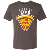 T-Shirts Macchiato / S Pizza is Life Men's Triblend T-Shirt