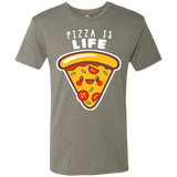 T-Shirts Venetian Grey / S Pizza is Life Men's Triblend T-Shirt