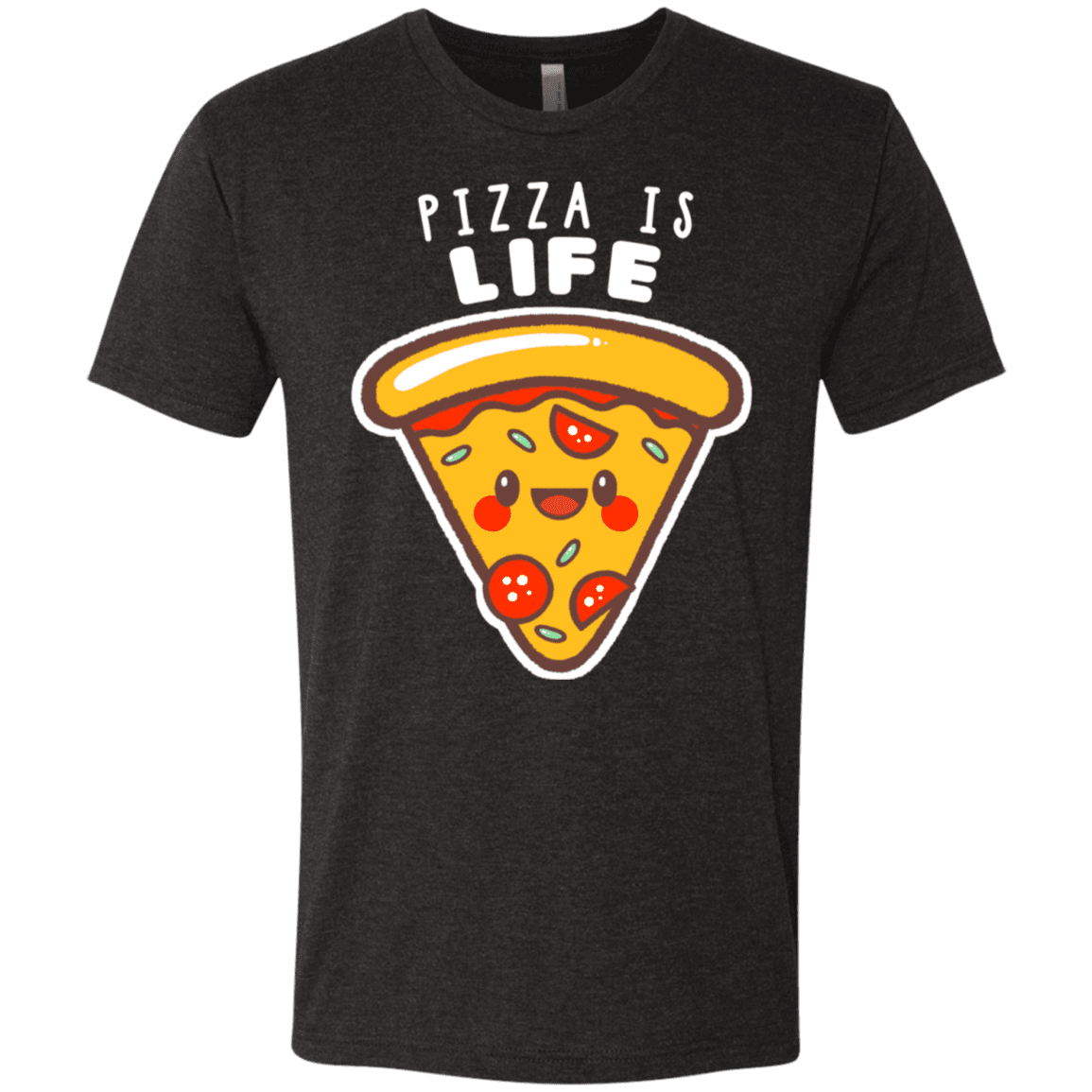 T-Shirts Vintage Black / S Pizza is Life Men's Triblend T-Shirt