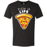 T-Shirts Vintage Black / S Pizza is Life Men's Triblend T-Shirt