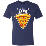 T-Shirts Vintage Navy / S Pizza is Life Men's Triblend T-Shirt