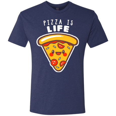 T-Shirts Vintage Navy / S Pizza is Life Men's Triblend T-Shirt