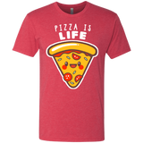 T-Shirts Vintage Red / S Pizza is Life Men's Triblend T-Shirt