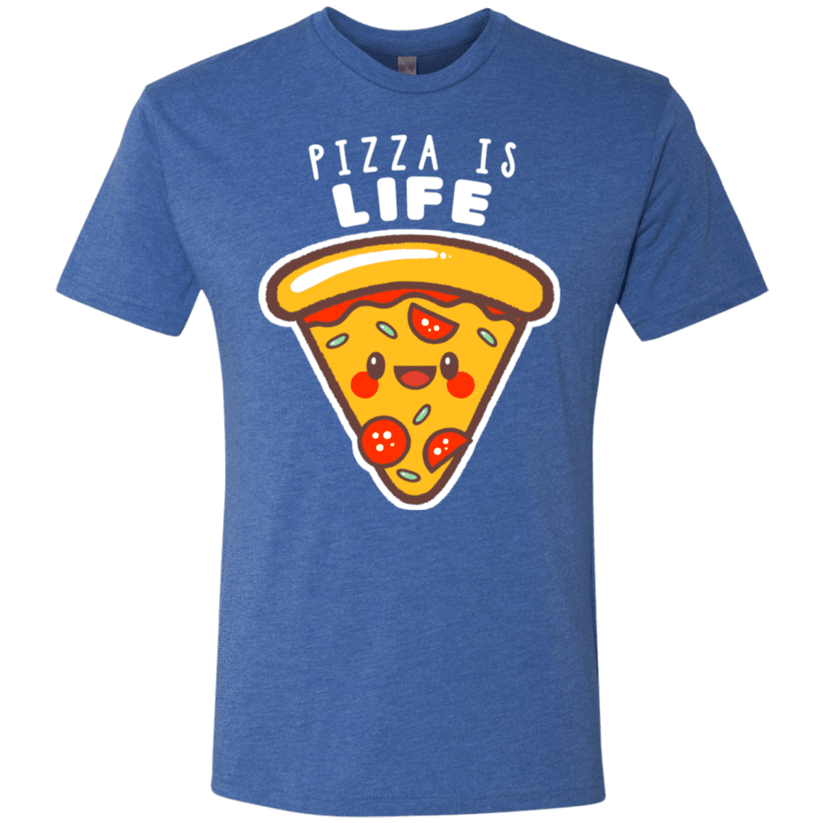 T-Shirts Vintage Royal / S Pizza is Life Men's Triblend T-Shirt