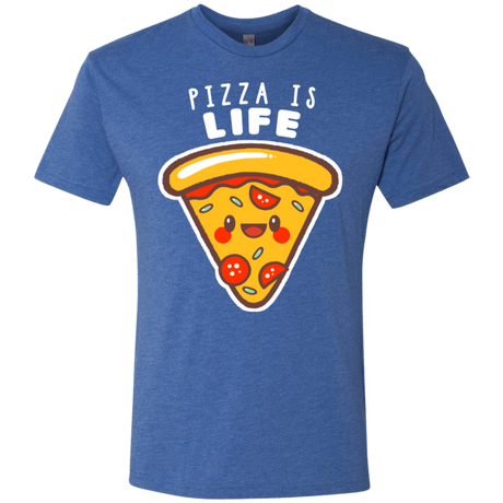T-Shirts Vintage Royal / S Pizza is Life Men's Triblend T-Shirt
