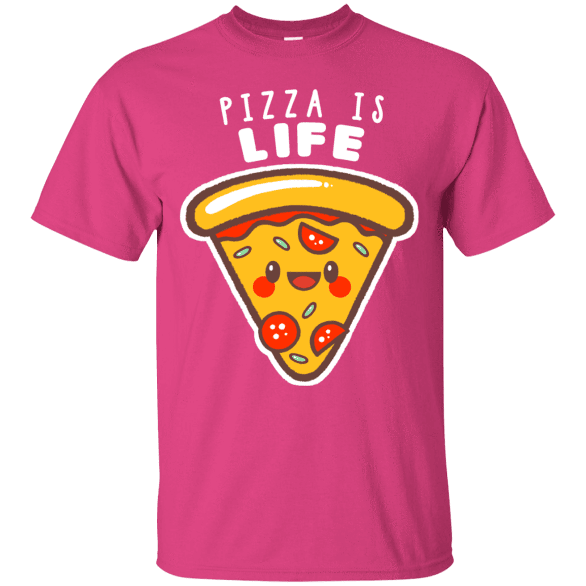T-Shirts Heliconia / S Pizza is Life T-Shirt