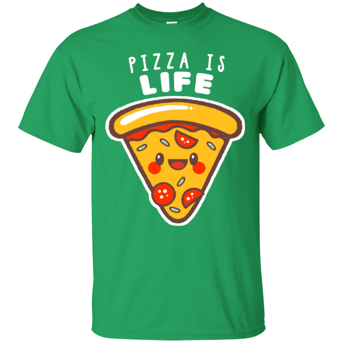 T-Shirts Irish Green / S Pizza is Life T-Shirt