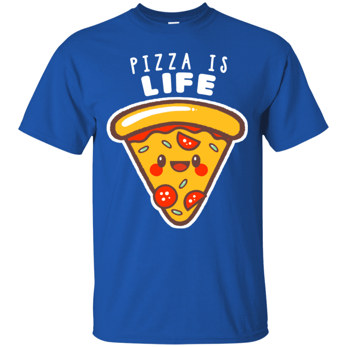 T-Shirts Royal / S Pizza is Life T-Shirt