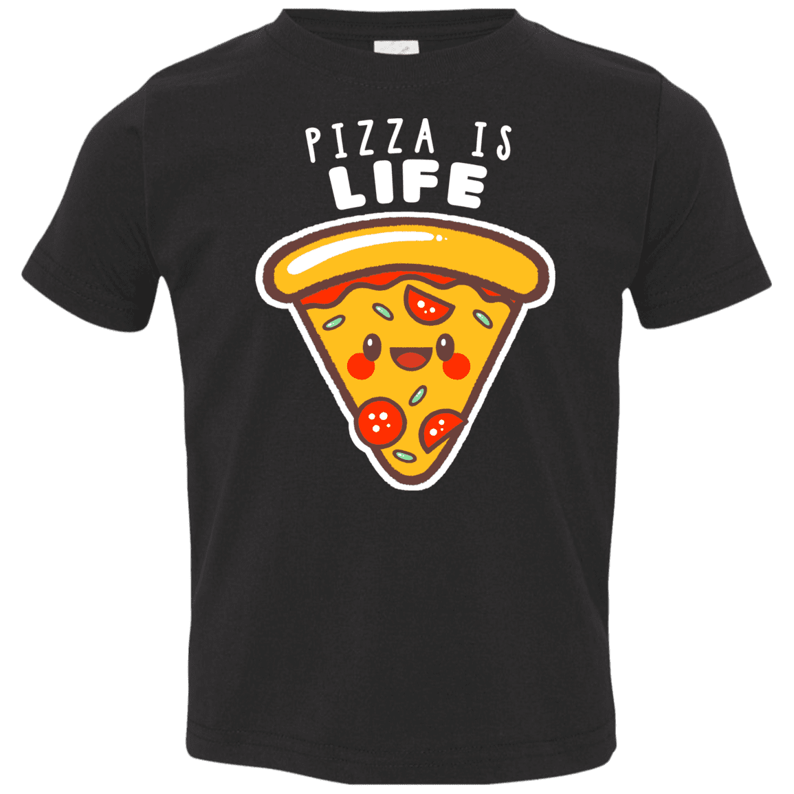 T-Shirts Black / 2T Pizza is Life Toddler Premium T-Shirt