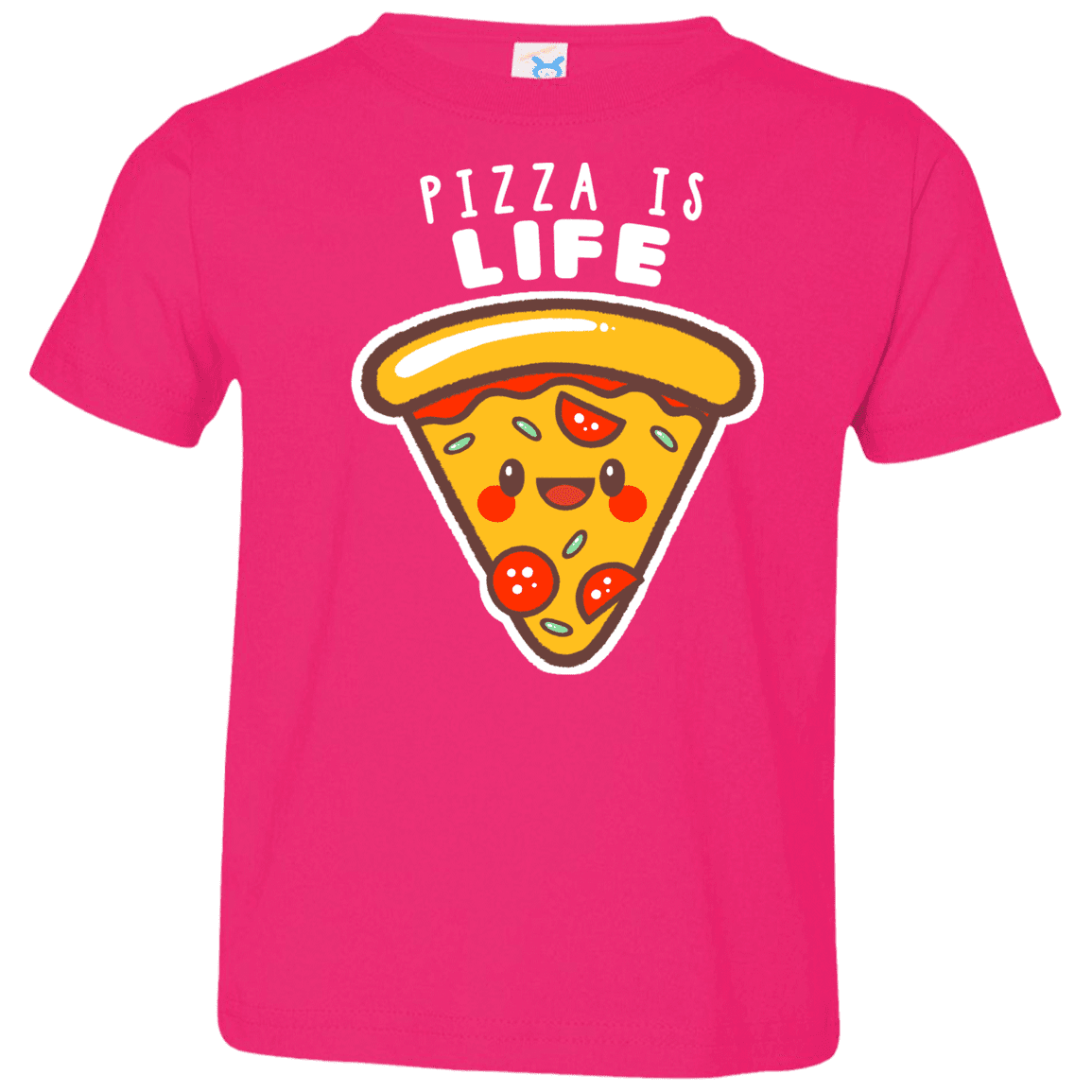 T-Shirts Hot Pink / 2T Pizza is Life Toddler Premium T-Shirt