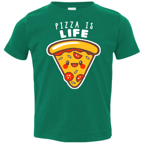 T-Shirts Kelly / 2T Pizza is Life Toddler Premium T-Shirt