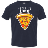 T-Shirts Navy / 2T Pizza is Life Toddler Premium T-Shirt