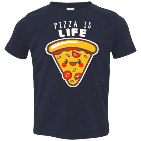 T-Shirts Navy / 2T Pizza is Life Toddler Premium T-Shirt