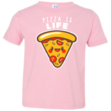 T-Shirts Pink / 2T Pizza is Life Toddler Premium T-Shirt