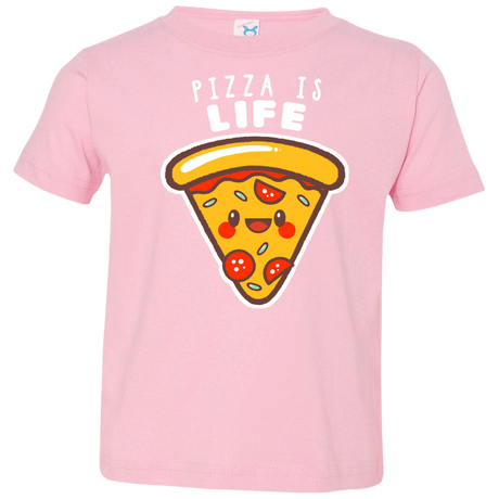 T-Shirts Pink / 2T Pizza is Life Toddler Premium T-Shirt