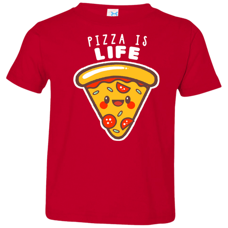 T-Shirts Red / 2T Pizza is Life Toddler Premium T-Shirt