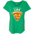 T-Shirts Envy / X-Small Pizza is Life Triblend Dolman Sleeve