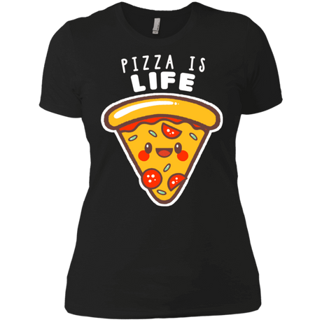 T-Shirts Black / X-Small Pizza is Life Women's Premium T-Shirt