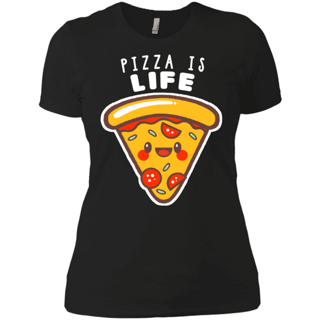 T-Shirts Black / X-Small Pizza is Life Women's Premium T-Shirt