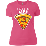 T-Shirts Hot Pink / X-Small Pizza is Life Women's Premium T-Shirt