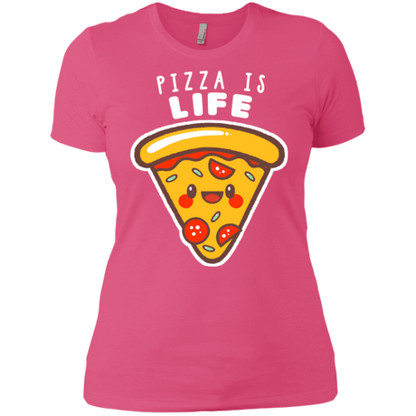 T-Shirts Hot Pink / X-Small Pizza is Life Women's Premium T-Shirt