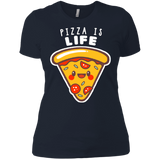 T-Shirts Midnight Navy / X-Small Pizza is Life Women's Premium T-Shirt