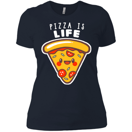 T-Shirts Midnight Navy / X-Small Pizza is Life Women's Premium T-Shirt