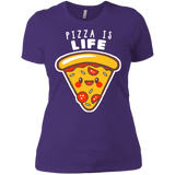 T-Shirts Purple Rush/ / X-Small Pizza is Life Women's Premium T-Shirt