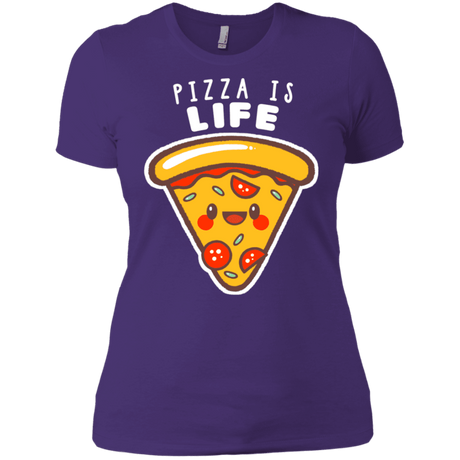 T-Shirts Purple Rush/ / X-Small Pizza is Life Women's Premium T-Shirt