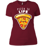 T-Shirts Scarlet / S Pizza is Life Women's Premium T-Shirt