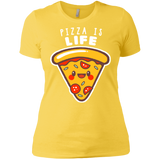 T-Shirts Vibrant Yellow / X-Small Pizza is Life Women's Premium T-Shirt