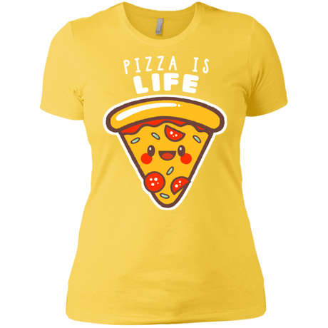 T-Shirts Vibrant Yellow / X-Small Pizza is Life Women's Premium T-Shirt