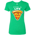 T-Shirts Envy / S Pizza is Life Women's Triblend T-Shirt