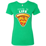 T-Shirts Envy / S Pizza is Life Women's Triblend T-Shirt