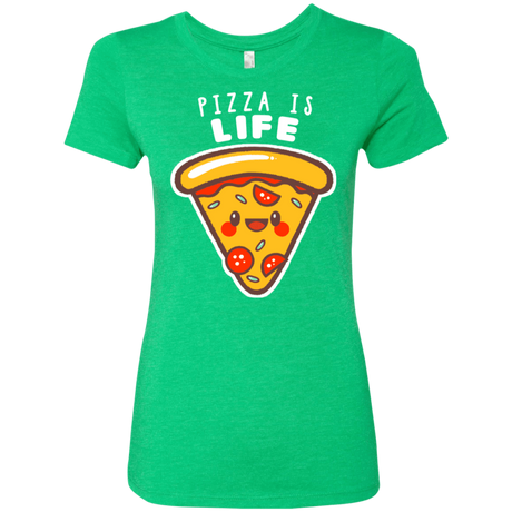 T-Shirts Envy / S Pizza is Life Women's Triblend T-Shirt