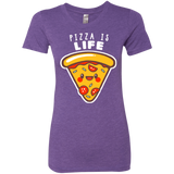 T-Shirts Purple Rush / S Pizza is Life Women's Triblend T-Shirt