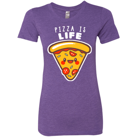 T-Shirts Purple Rush / S Pizza is Life Women's Triblend T-Shirt
