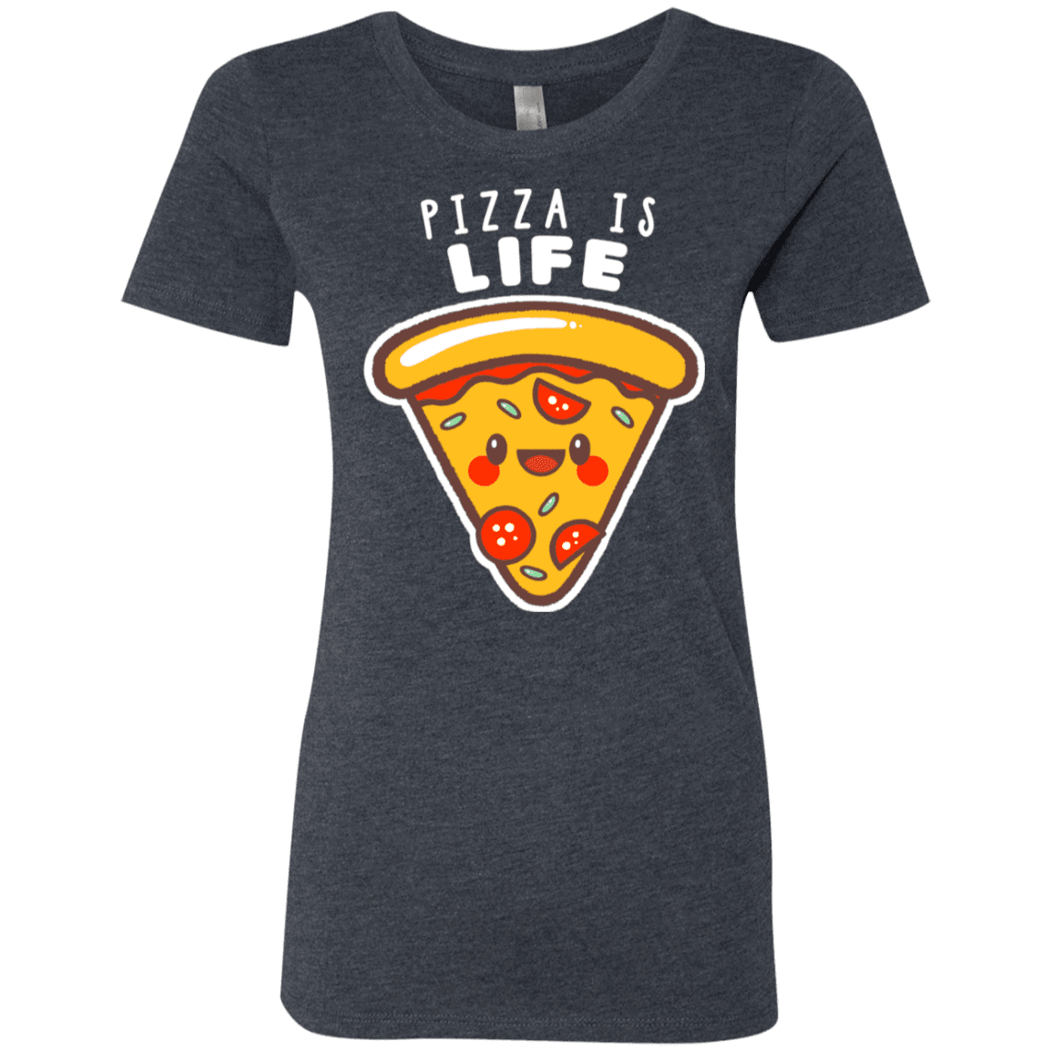 T-Shirts Vintage Navy / S Pizza is Life Women's Triblend T-Shirt