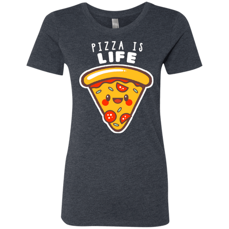 T-Shirts Vintage Navy / S Pizza is Life Women's Triblend T-Shirt