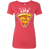 T-Shirts Vintage Red / S Pizza is Life Women's Triblend T-Shirt