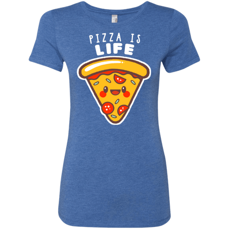T-Shirts Vintage Royal / S Pizza is Life Women's Triblend T-Shirt