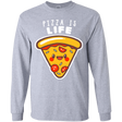 T-Shirts Sport Grey / YS Pizza is Life Youth Long Sleeve T-Shirt