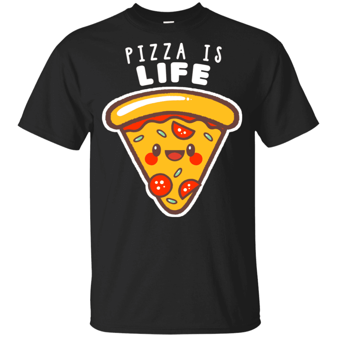 T-Shirts Black / YXS Pizza is Life Youth T-Shirt