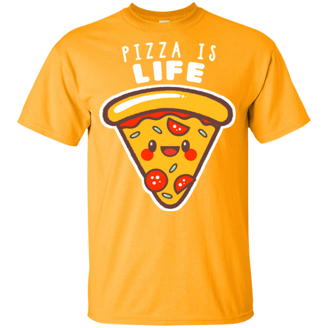 T-Shirts Gold / YXS Pizza is Life Youth T-Shirt