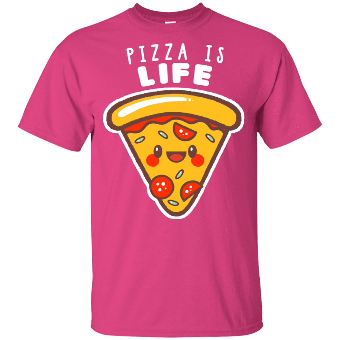 T-Shirts Heliconia / YXS Pizza is Life Youth T-Shirt