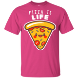 T-Shirts Heliconia / YXS Pizza is Life Youth T-Shirt